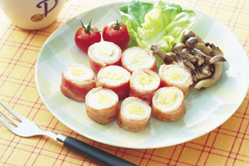 うずら卵の一口ベーコン巻き