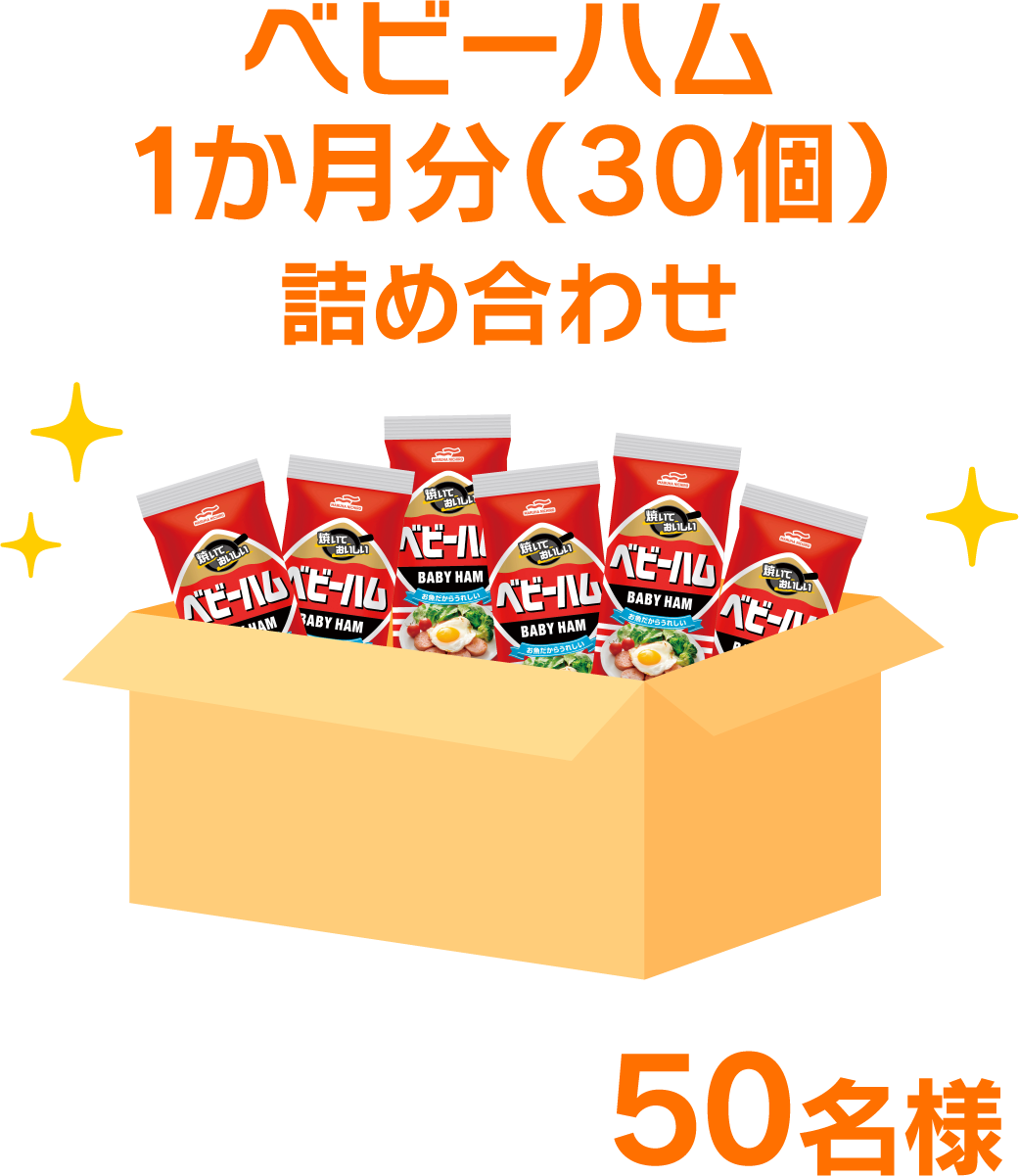 ベビーハム1か月分（30個）詰め合わせ