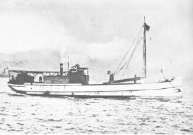 日本初、発動機付鮮魚運搬船「新生丸」