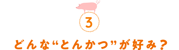 3.どんな“とんかつ”が好み