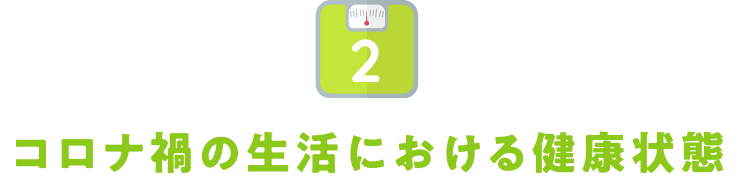 コロナかの生活における健康状態