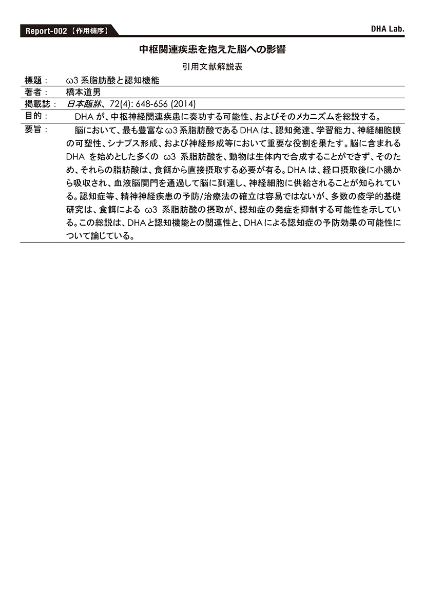 中枢関連疾患を抱えた脳への影響