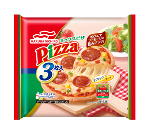 ミックスピザ3枚入の商品パッケージイメージ