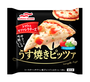 うす焼きピッツァ トマトとモツァレラチーズの商品パッケージイメージ