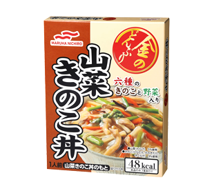 金のどんぶり 山菜きのこ丼の商品パッケージイメージ