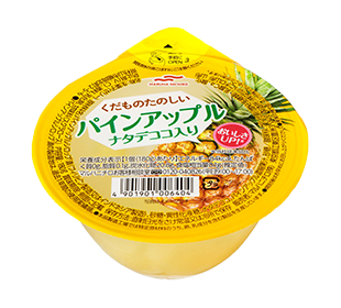 くだものたのしい パインアップル ナタデココ入り 180g