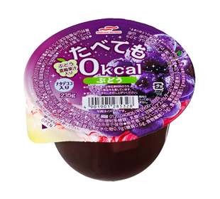 たべても0kcal ぶどう ナタデココ入りの商品パッケージイメージ