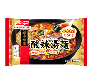 酸辣湯麺の商品パッケージイメージ