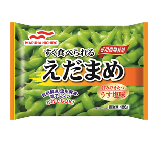 すぐ食べられるえだまめ(中国産)400gの商品パッケージイメージ