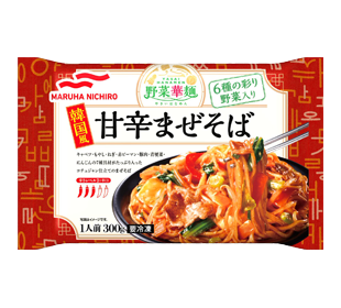 韓国風甘辛まぜそばの商品パッケージイメージ