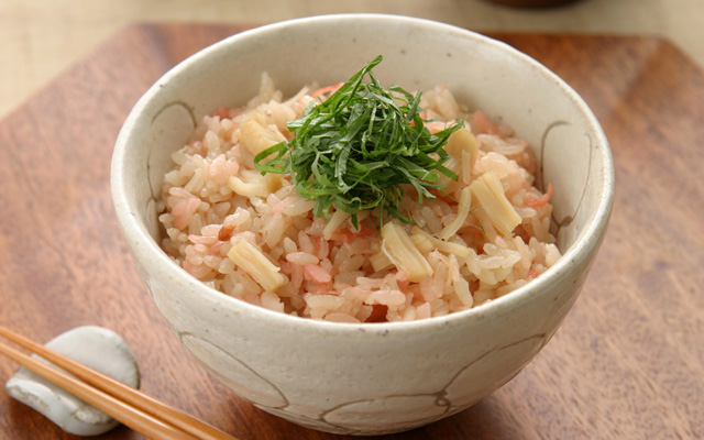 ほたての梅風味ご飯