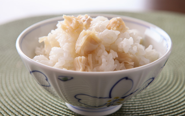 ほたて「缶たし」白ご飯