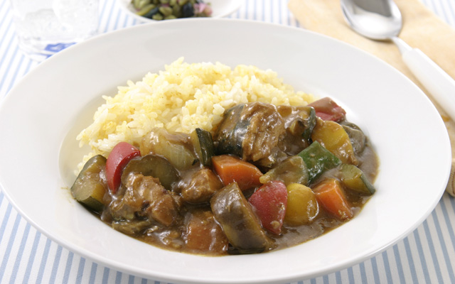 さば水煮の夏野菜カレー