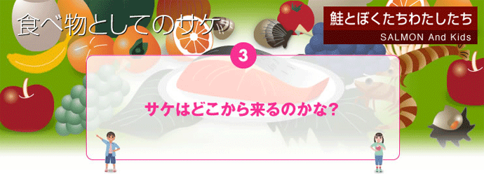 サケはどこから来るのかな?